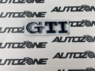 Emblema GTI negro/gris para maletero Volkswagen