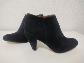 Botines negros de ante t.38