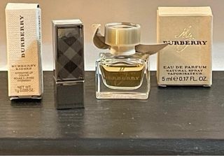 Perfume y barra de labios Burberry