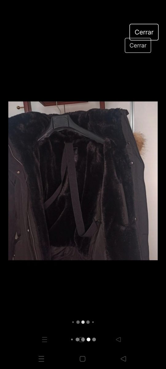 Abrigo Zara negro Wáter Repelente