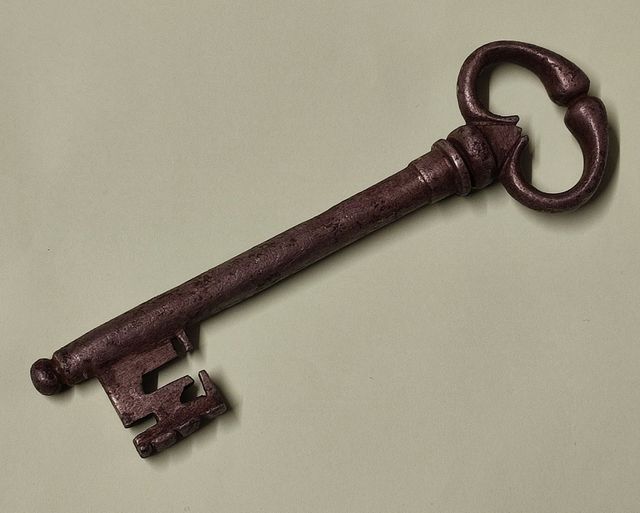 Chiave ferro forgiato XVIII Sec.