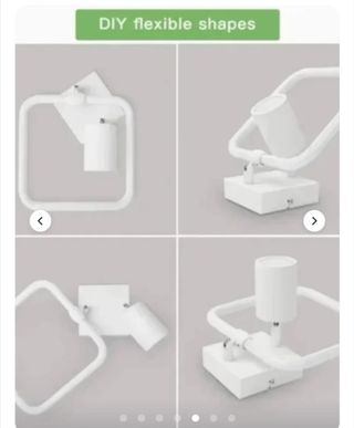 Lámpara techo LED tres modos luz.