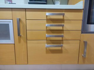 Puertas de cocina de madera de haya