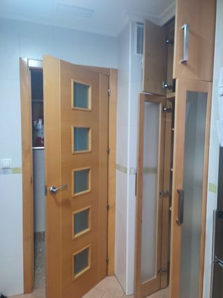 Puertas de cocina de madera de haya