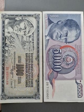 Banconote ex Yugoslavia