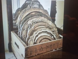 ANTIGUA CAJA FRANCESA DE LEVADURA DE MADERA.