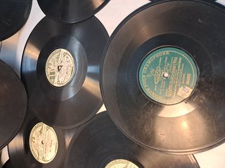 Discos pizarra 10 pulgadas con álbum