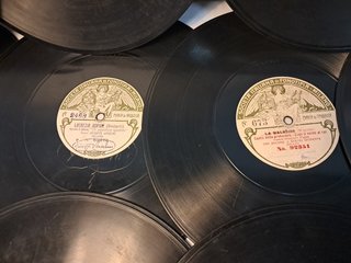 Discos pizarra 10 pulgadas con álbum