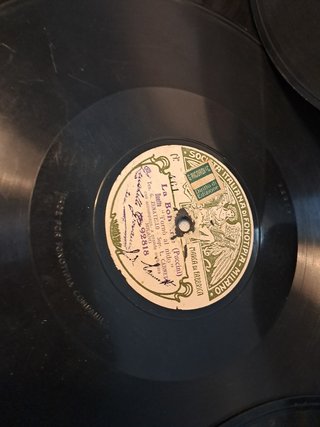 Discos pizarra 10 pulgadas con álbum
