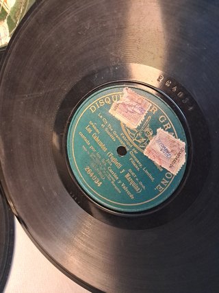 Discos pizarra 10 pulgadas con álbum
