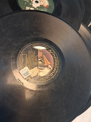 Discos pizarra 10 pulgadas con álbum