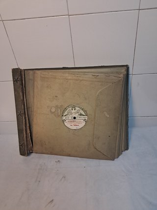 Discos pizarra 10 pulgadas con álbum