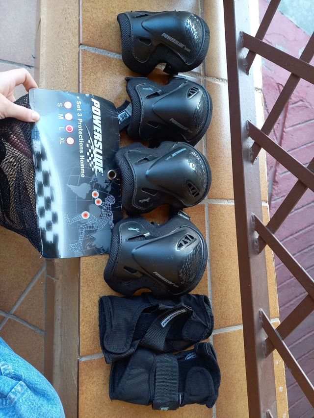 Protecciones patinaje hombre