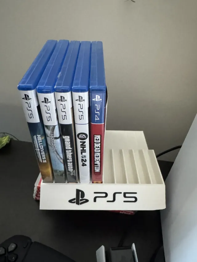 Soporte para 10 juegos de PS5 personalizado