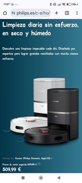 Robot  aspirador Philips serie 3000