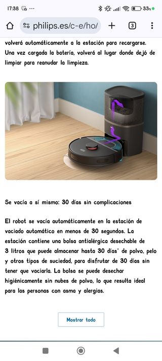 Robot  aspirador Philips serie 3000