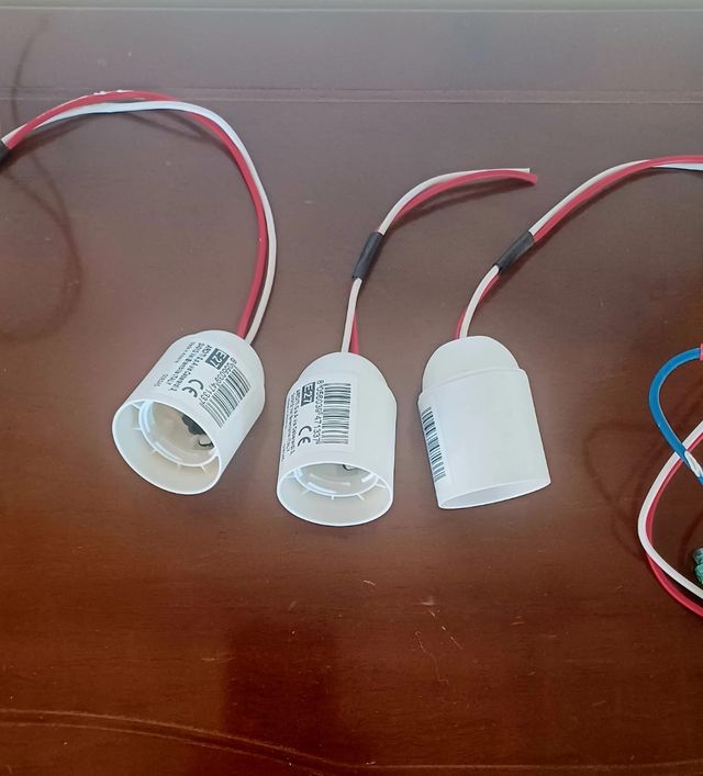 Kit Portalampada Porta Lampadina plastica E27