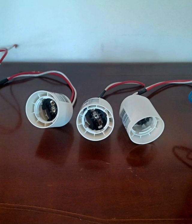 Kit Portalampada Porta Lampadina plastica E27