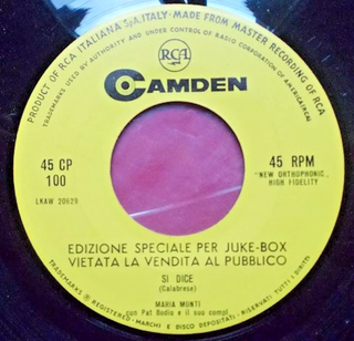 MARIA MONTI ZITELLA CHA CHA CHA/SI DICE 45RPM 1960