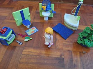 Playmobil en el baño