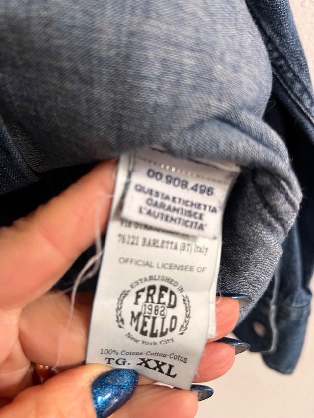 Camicia jeans unisex Fred Mello NY