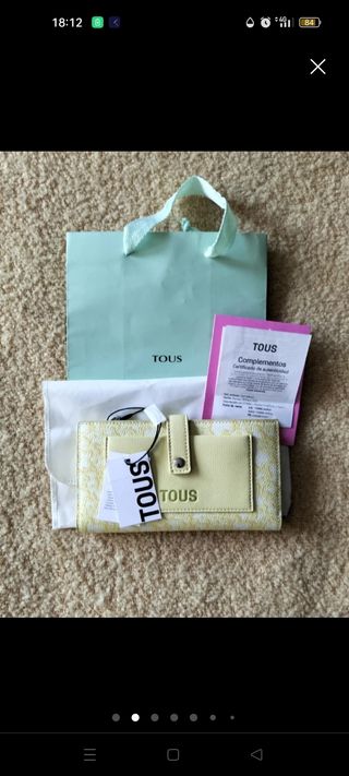 🎁💫 OCASIÓN BILLETERA TOUS NUEVA CERTIFICADO