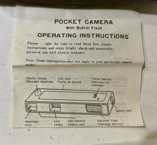 Camara de bolsillo vintage 110 pocket japon