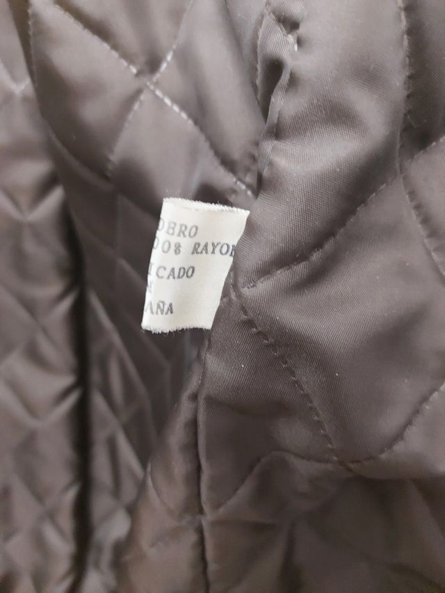 Cazadora cuero larga hombre