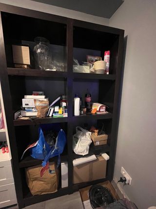 Mueble de salon y estanteria a conjunto