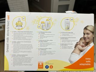 Sacaleches y kit para guardar leche