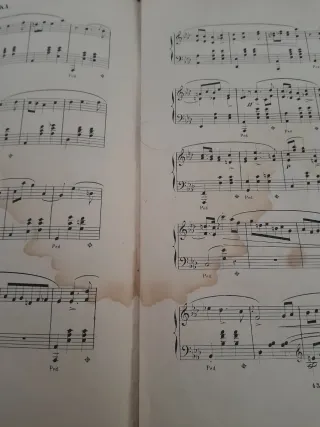 ANTIGÜEDAD PARTITURA CHOPIN