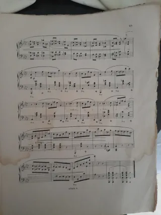 ANTIGÜEDAD PARTITURA CHOPIN