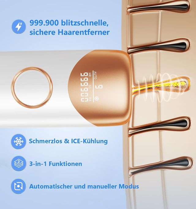 Depilación IPL con Refrigeración por Hielo