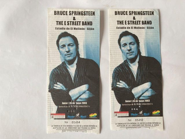 Entrada concierto Bruce Springsteen 2003