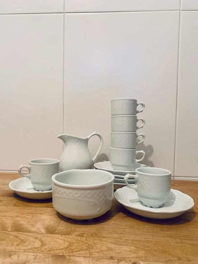 Juego de café porcelana BIDASOA