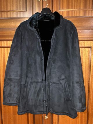 Abrigo forrado piel sintetica talla 54