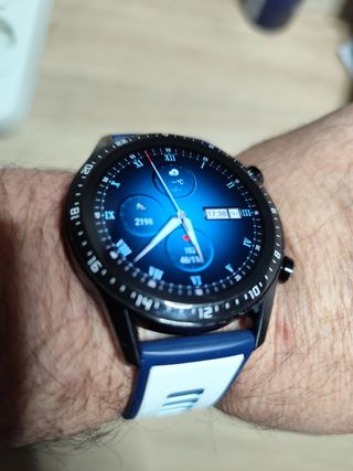 Reloj Huawei GT2 ⌚+ regalo correa azul y blanca