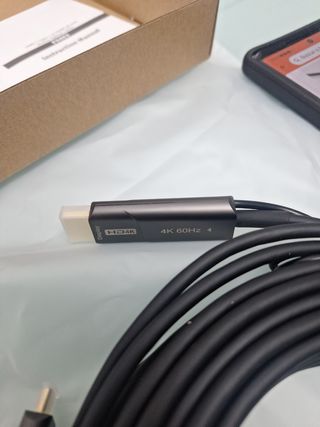 Cable usb-c a HDMI fibra óptica 15 m