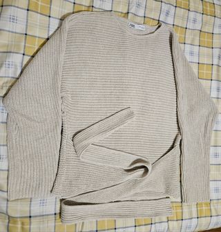 Zara jersey de punto liso lazada S
