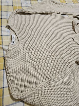 Zara jersey de punto liso lazada S