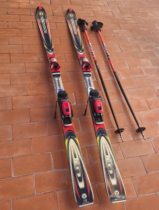 Juego de Esquí con bastones y funda