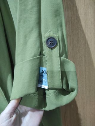 Chaqueta blazer de mujer verde. XS