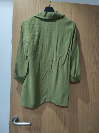Chaqueta blazer de mujer verde. XS