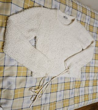 ZARA jersey efecto pelo M crudo