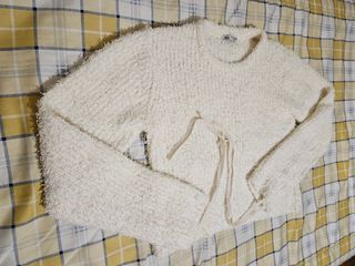 ZARA jersey efecto pelo M crudo