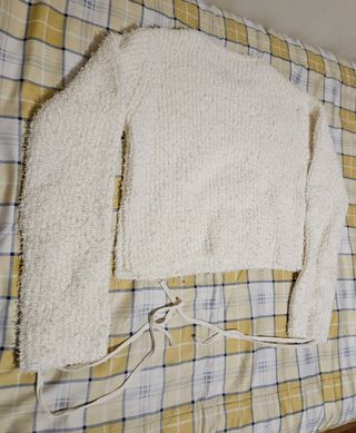 ZARA jersey efecto pelo M crudo