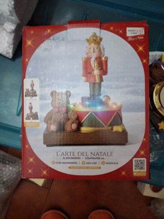 Statuina soldatino/led/musicale/Natale