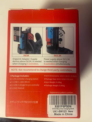 Cargador de Mandos Nintendo Switch