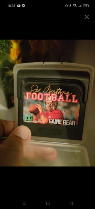 Juego game gear joe montana futbol