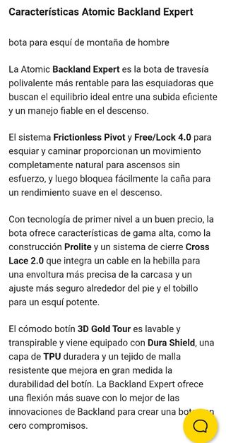 Botas esquí travesia 43